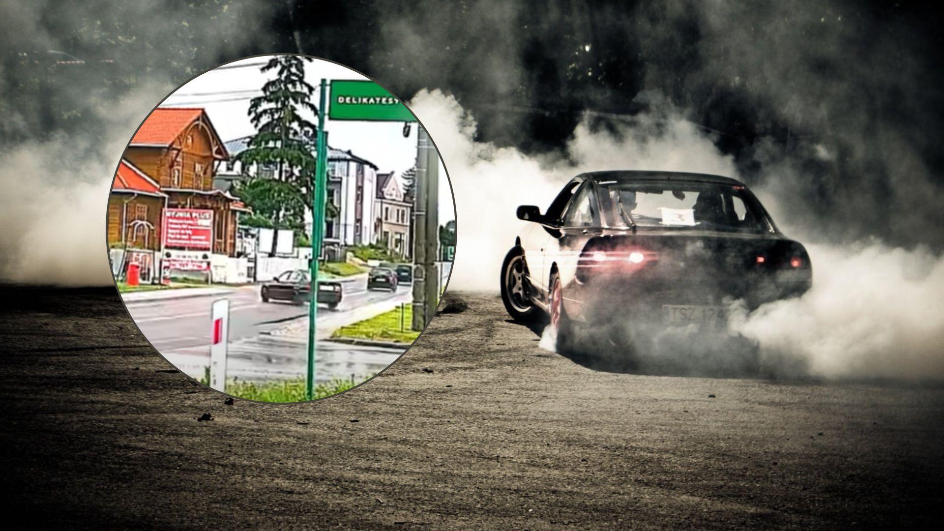 Piruety na publicznej drodze. Nagranie z deszczowego rajdu BMW trafiło do sieci drift bmw