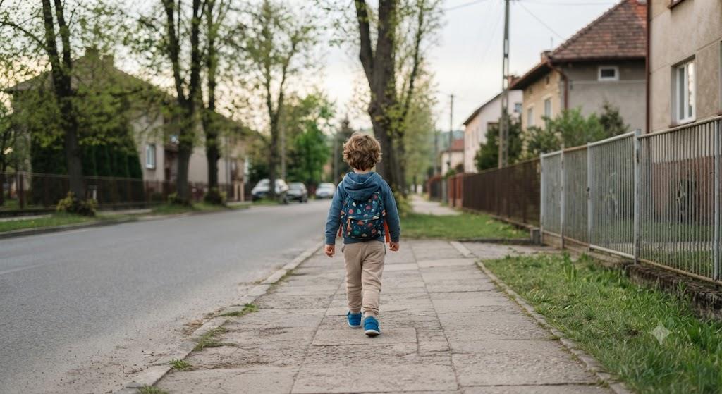 4-latek samodzielnie otworzył drzwi i wyszedł z mieszkania. Zwrócił uwagę policji