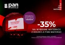 Pan Materac ma już 15 lat – świętujemy rabatami!