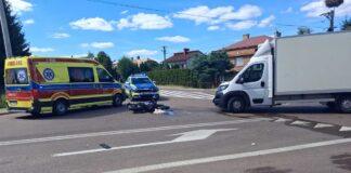 dynów wypadek motocykl