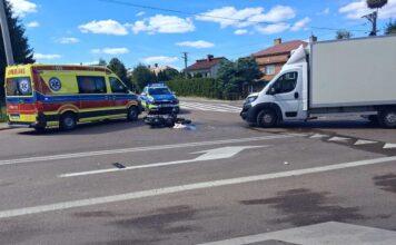 dynów wypadek motocykl