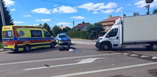 dynów wypadek motocykl