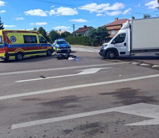 dynów wypadek motocykl