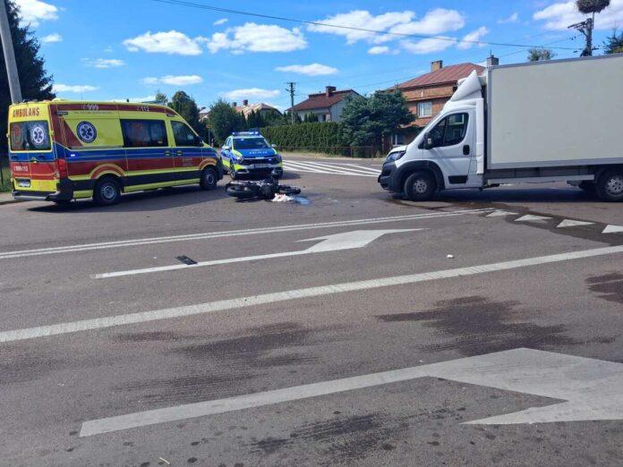 dynów wypadek motocykl