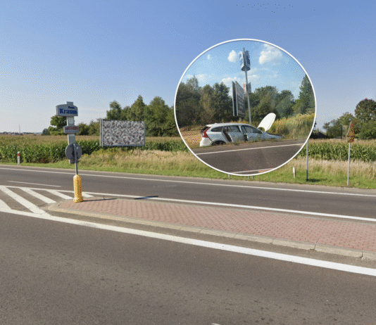 Kolizja na DK94 na trasie Rzeszów – Łańcut. Volvo zderzyło się z mercedesem, dwoje dzieci w szpitalu