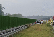 Pożar samochodu na autostradzie A4. Utrudnienia w stronę Rzeszowa pożar auta a4