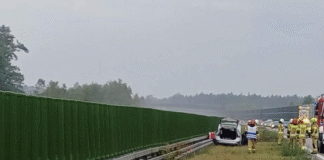 pożar auta a4