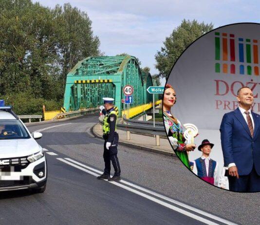 Paraliż drogi lub płynny przejazd? Policja kieruje ruchem w rejonie Dożynek Prezydenckich dożynki prezydenckie w Tryńczy