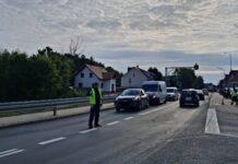 Wypadek autobusu i osobówki na DK9. Droga w stronę Rzeszowa zablokowana, dwie osoby ranne dożynki prezydenckie w Tryńczy
