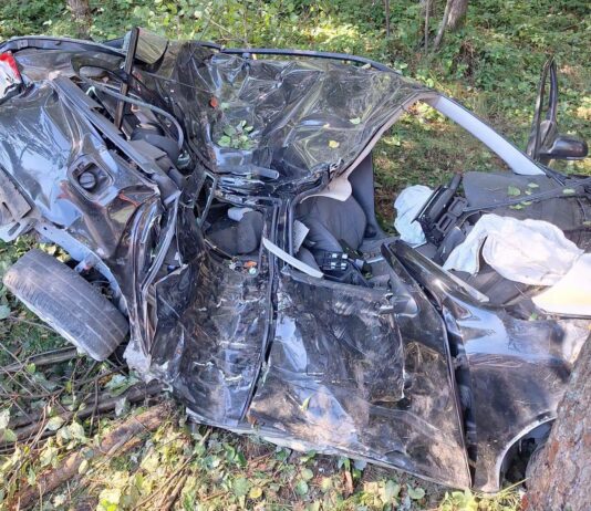 Koszmarny wypadek ze skutkiem śmiertelnym. Skoda skosiła betonowy słup wypadek machowa