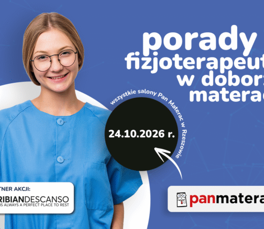 Porady fizjoterapeutów w salonach Pan Materac w Rzeszowie!
