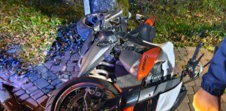 wypadek na motocyklu