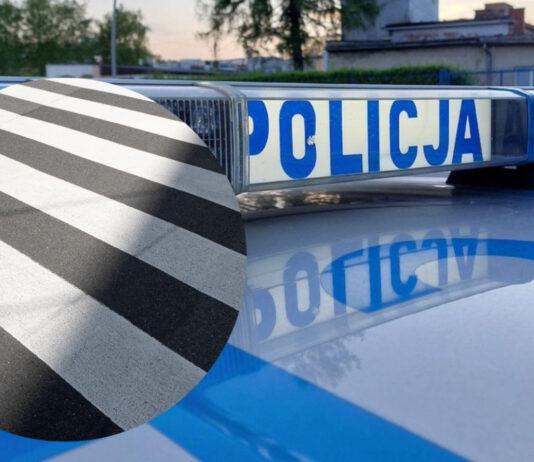 Dzieci z policjantem czekały przy pasach. 68-letni kierowca z Ukrainy nie ustąpił