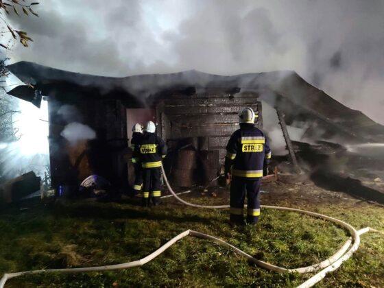 gaszenie pożaru w Cierplicach