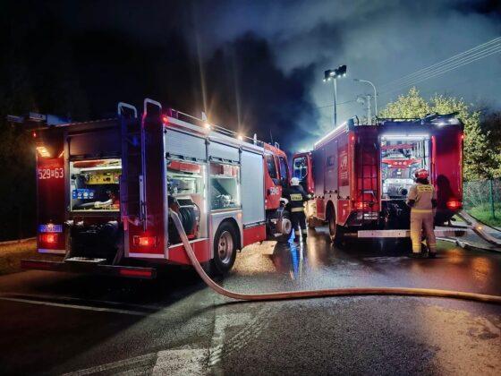 gaszenie pożaru w Cierplicach