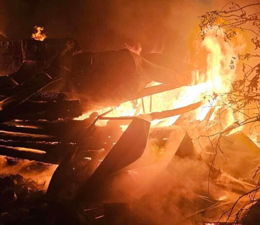 gaszenie pożaru w Cierplicach