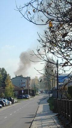 Pożar na Bieszczadzkiej w Rzeszowie