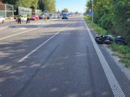 Uwaga kierowcy! Groźny wypadek pod Rzeszowem. Motocyklista w szpitalu po zderzeniu z osobówką zderzenie z motocyklistą Rudzna Mała