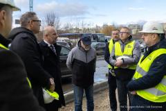 13.02.2026. Rzeszow. Prezes PZLA Sebastian Chmara. Wmurowanie aktu erekcyjnego i zwiedzanie budowy PCLA Resovia.                                                                                   Fot. Grzegorz Bukala / UM Rzeszow