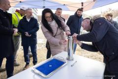 13.02.2026. Rzeszow. Prezes PZLA Sebastian Chmara. Wmurowanie aktu erekcyjnego i zwiedzanie budowy PCLA Resovia.                                                                                   Fot. Grzegorz Bukala / UM Rzeszow
