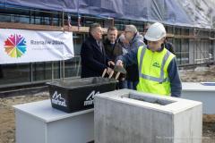13.02.2026. Rzeszow. Prezes PZLA Sebastian Chmara. Wmurowanie aktu erekcyjnego i zwiedzanie budowy PCLA Resovia.                                                                                   Fot. Grzegorz Bukala / UM Rzeszow